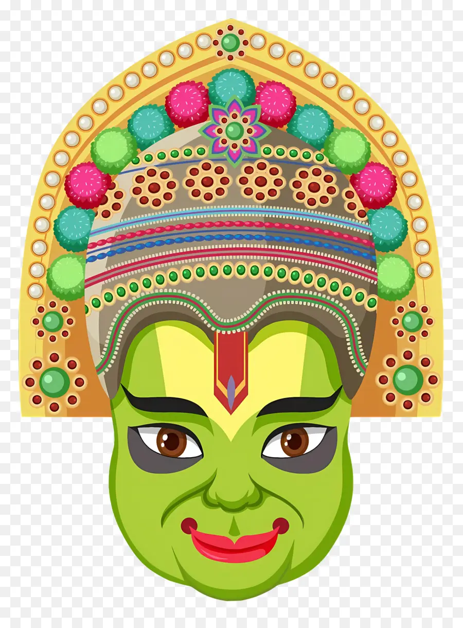 Onam，หน้ากาก Kathakali PNG