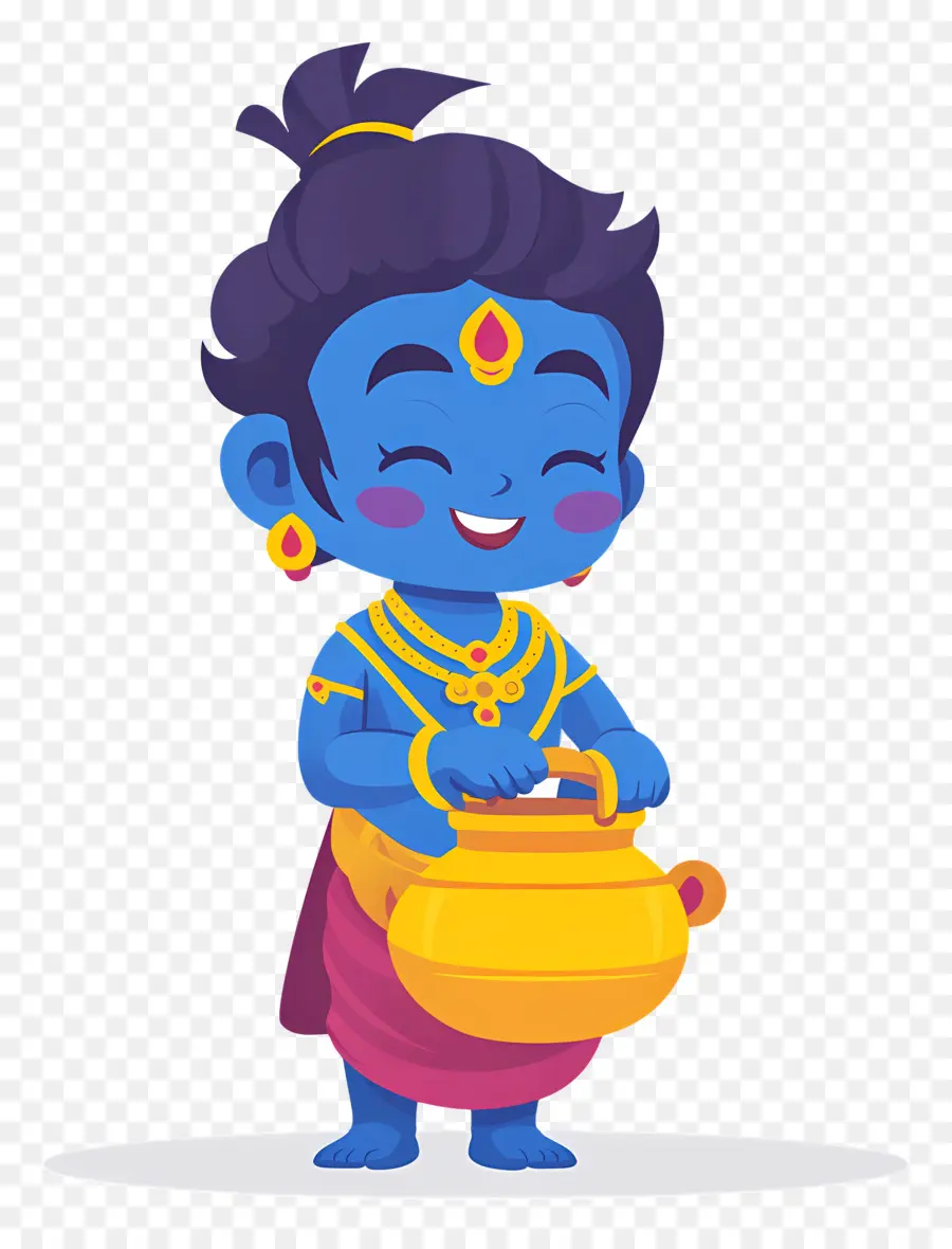 Krishna Janmashtami，เด็กเทพสีฟ้า PNG