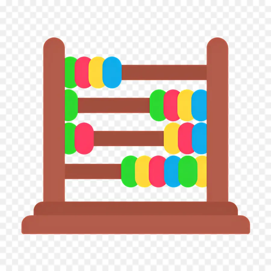 ลูกโม่，Abacus สีสันสดใส PNG