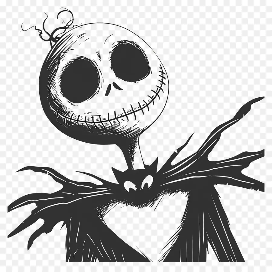 แจ็ค Skellington，ตัวละครโครงกระดูก PNG