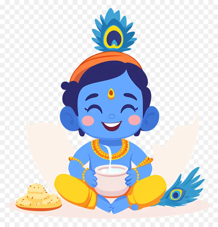 Krishna Janmashtami，เทพเจ้าสีฟ้า PNG