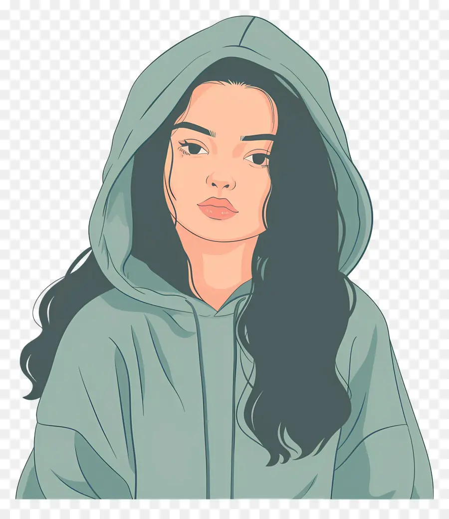 ผู้หญิงใน Hoodie，สาวในฮู้ด PNG