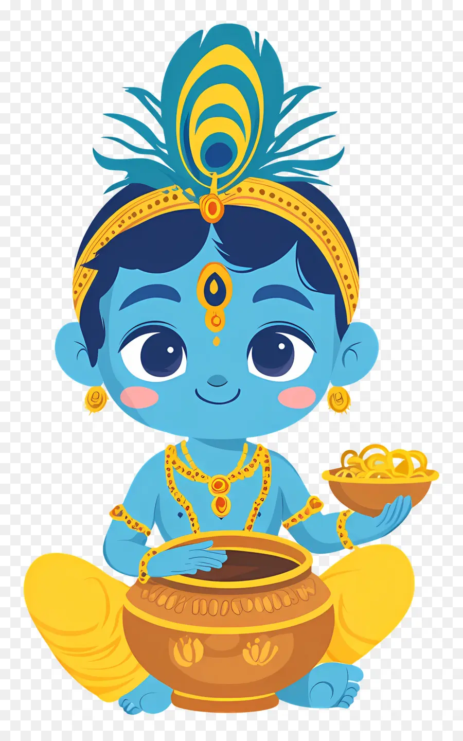 Krishna Janmashtami，เด็กสีฟ้า PNG