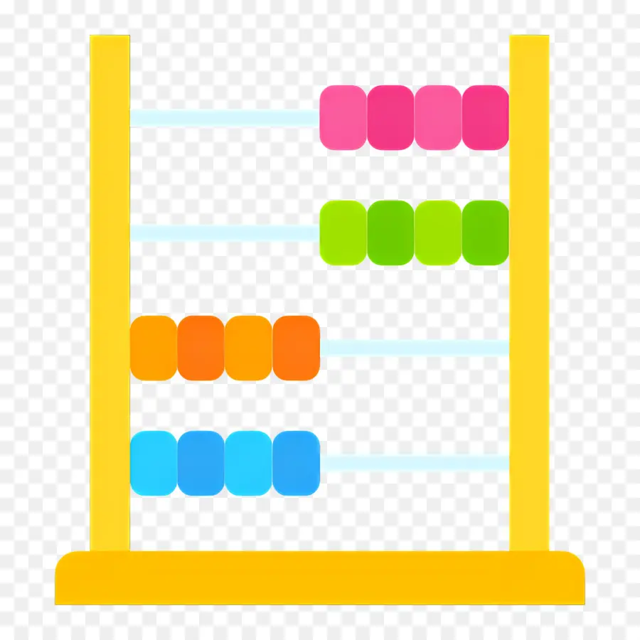 ลูกโม่，Abacus สีสันสดใส PNG