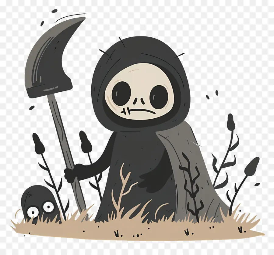 Halloween Grim Reaper，น่ารักน่ากลัว PNG