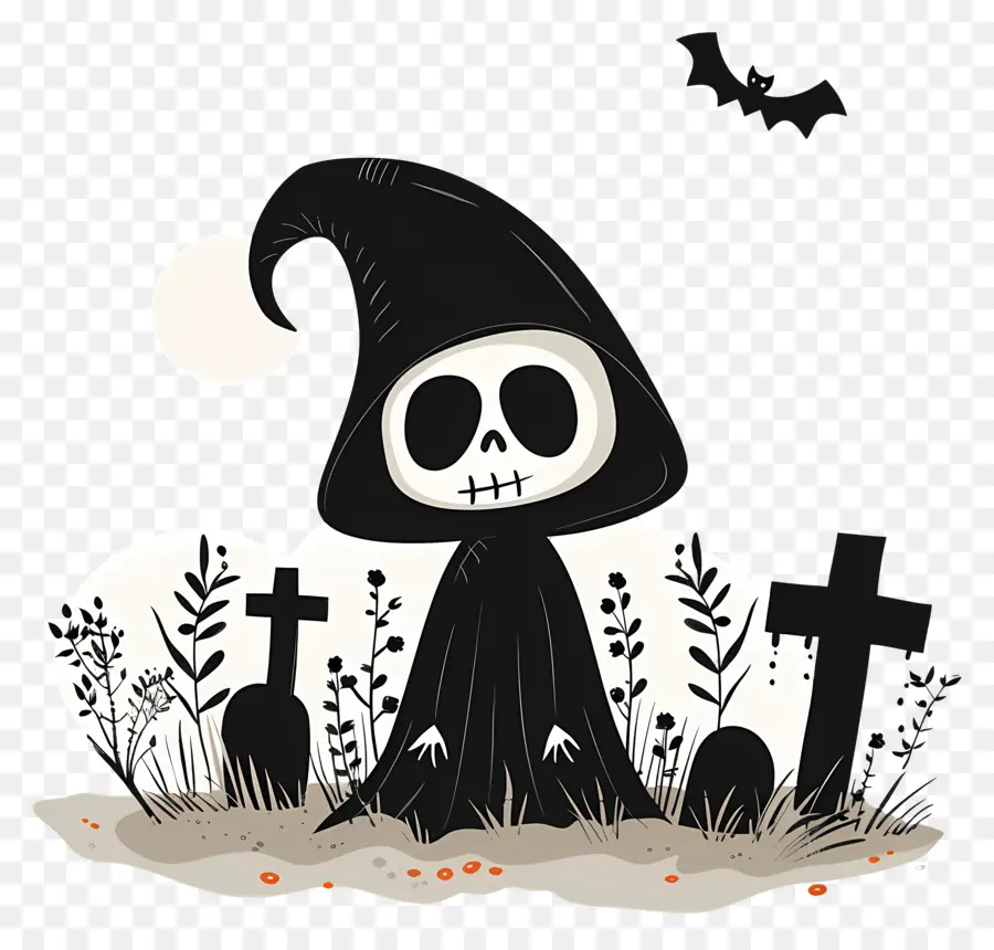 Halloween Grim Reaper，น่ารักน่ากลัว PNG