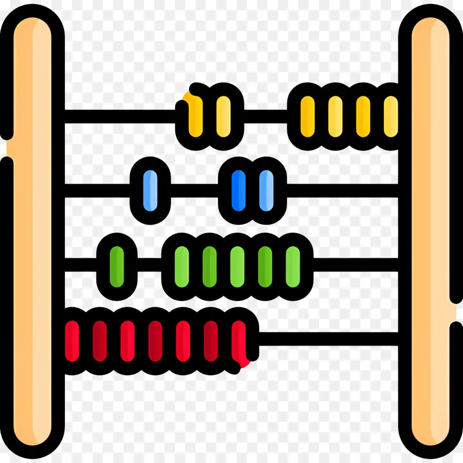 ลูกโม่，Abacus สีสันสดใส PNG