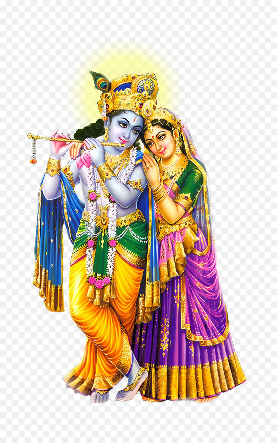 Radha Krishna，เทพเจ้าฮินดู PNG