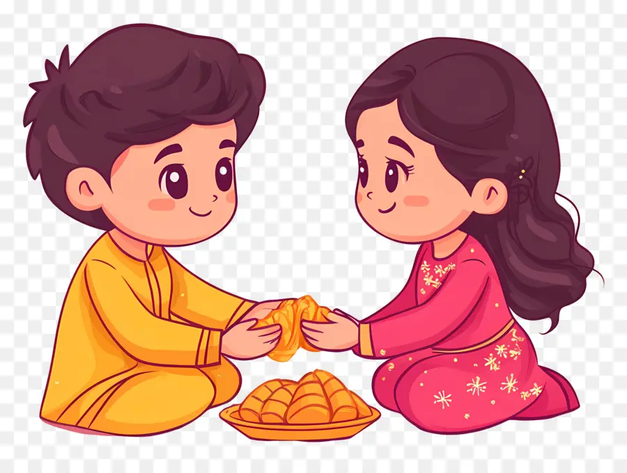 Happy Raksha Bandhan，เด็ก PNG