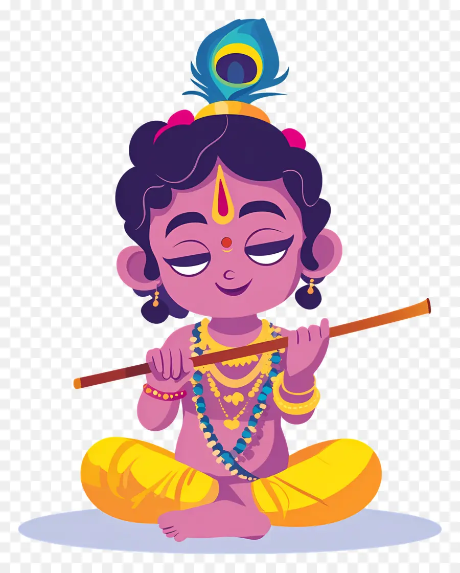 Krishna Janmashtami，กฤษณะน้อย PNG