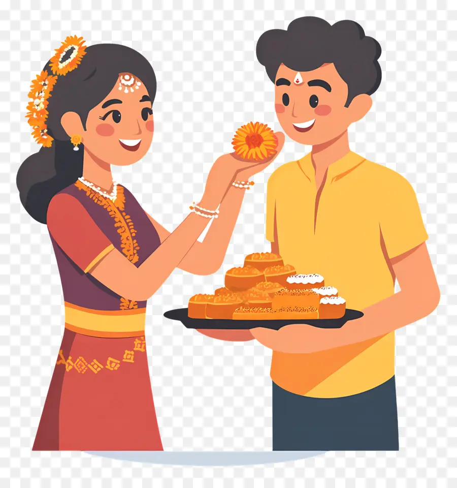 Happy Raksha Bandhan，การเฉลิมฉลองเทศกาลอินเดีย PNG