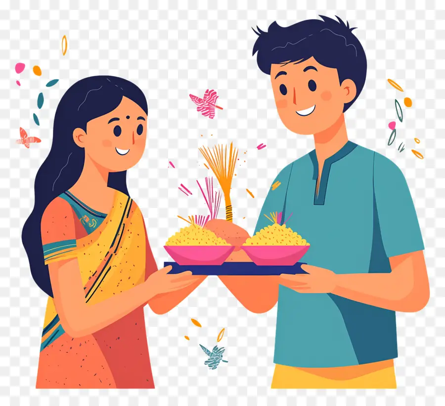 Happy Raksha Bandhan，คู่รักฉลอง PNG