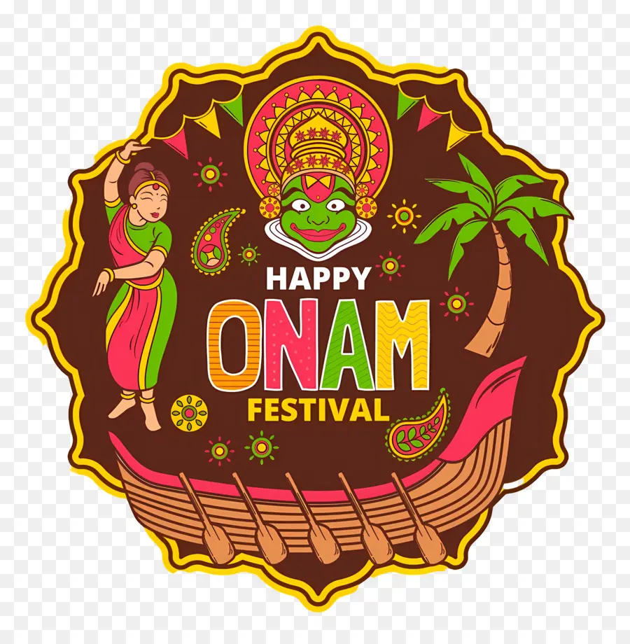 มีความสุข Onam，เทศกาล Onam PNG