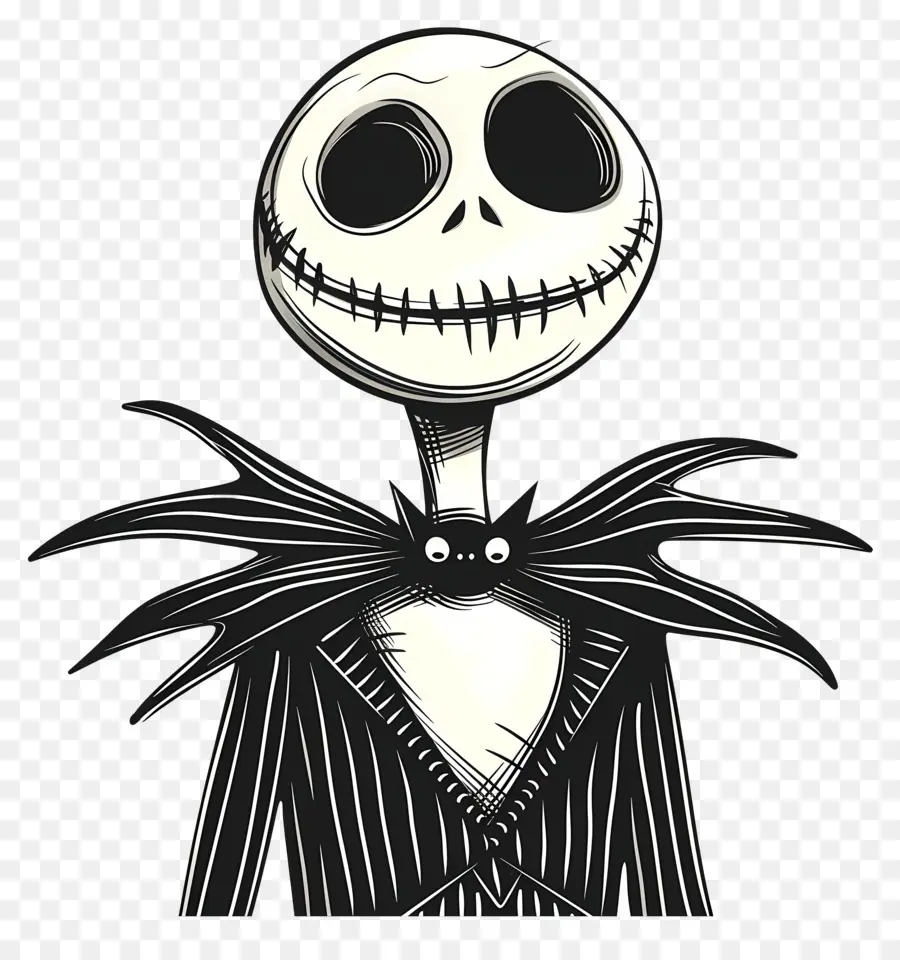 แจ็ค Skellington，หัวโครงกระดูก PNG