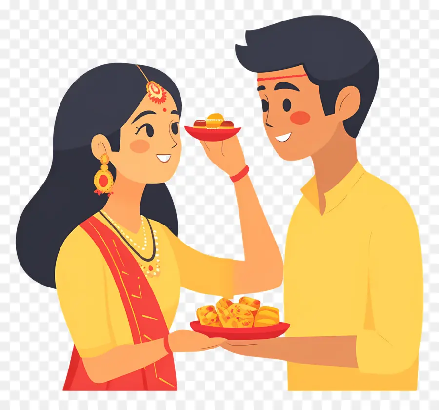 Happy Raksha Bandhan，คู่รักฉลอง PNG