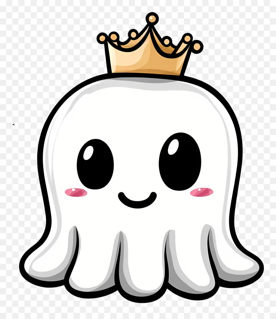 Kawaii Ghost，ผีกับมงกุฎ PNG