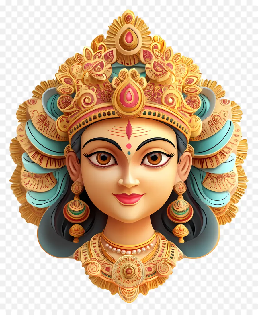 Maha Saptami，หน้าเทพธิดา PNG