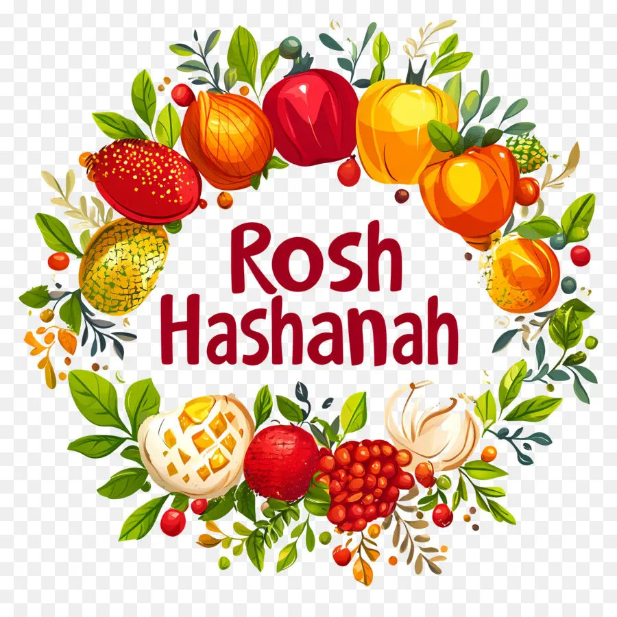 Rosh Hashanah，พวงหรีด Rosh Hashanah PNG