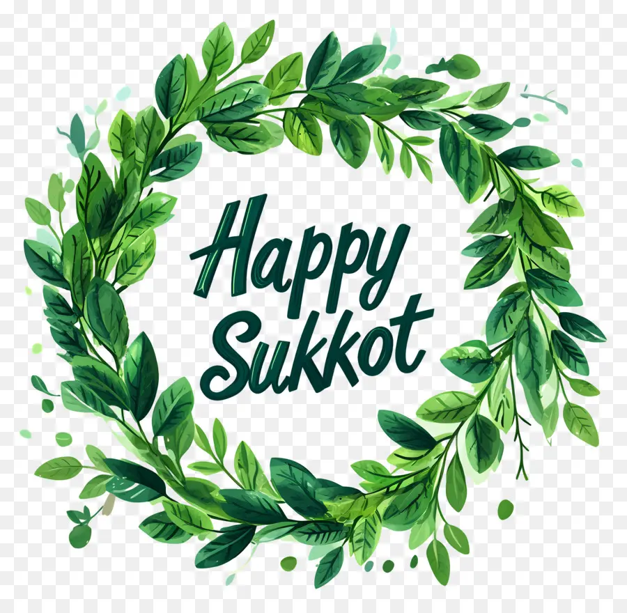 มีความสุข Sukkot，พวงหรีด PNG