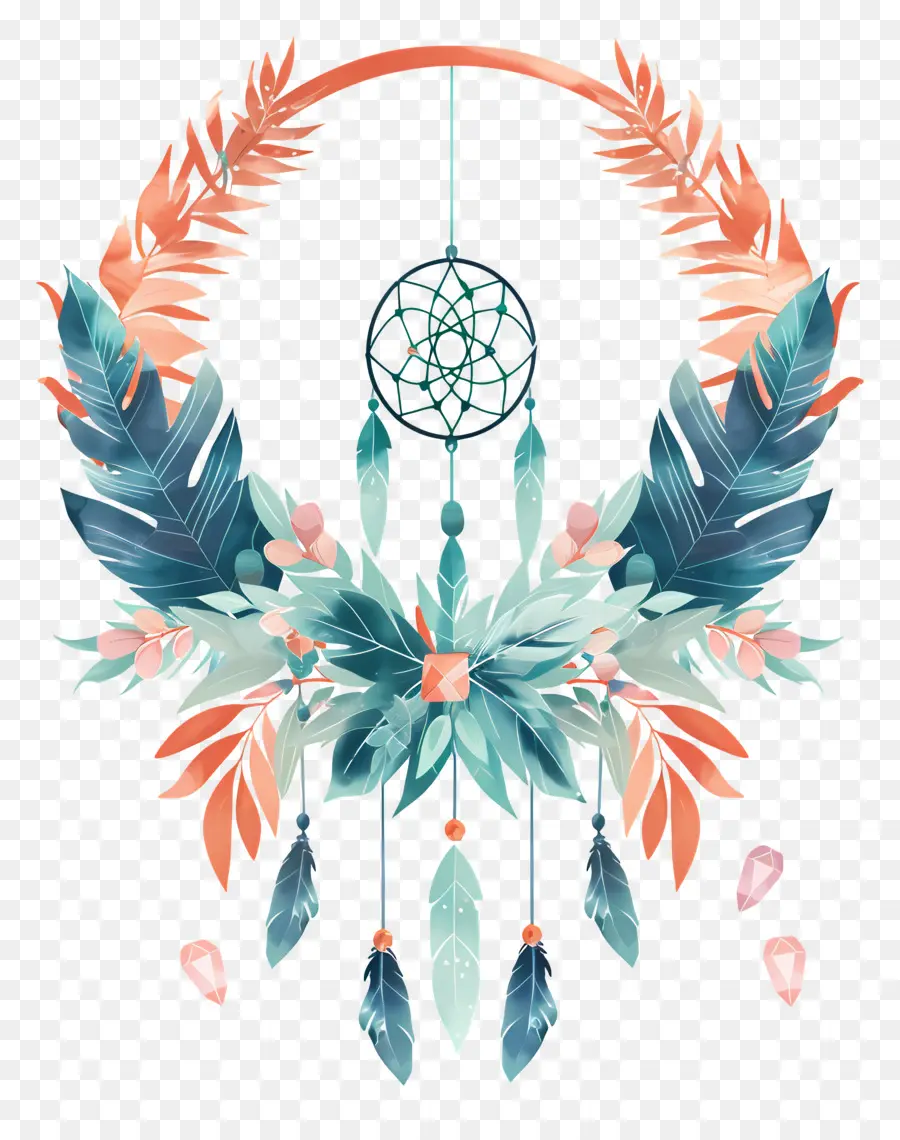 เฟรม Boho，Dreamcatcher PNG