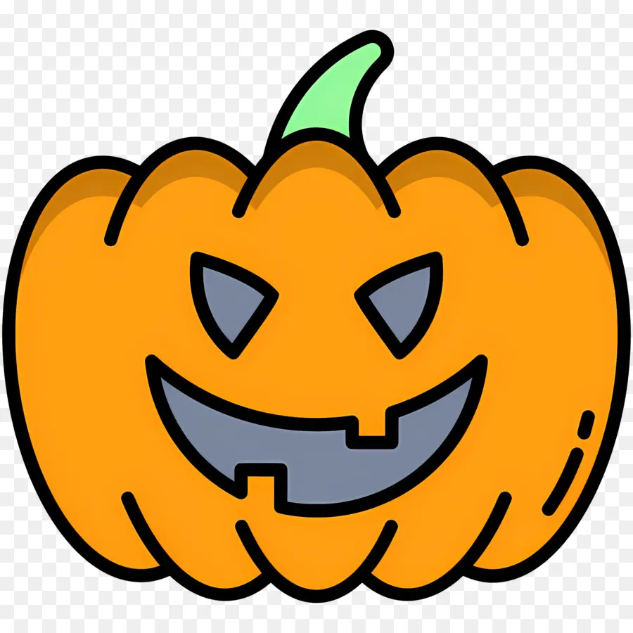 ฟักทองฮาโลวีนที่น่ากลัว，Jack O' Lantern สีส้ม PNG