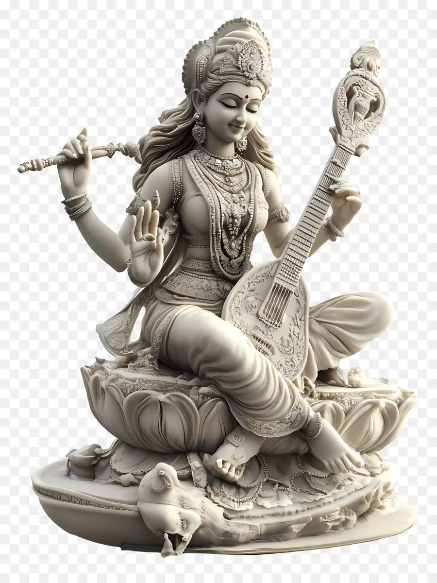 Saraswati，รูปปั้นเทพธิดา PNG