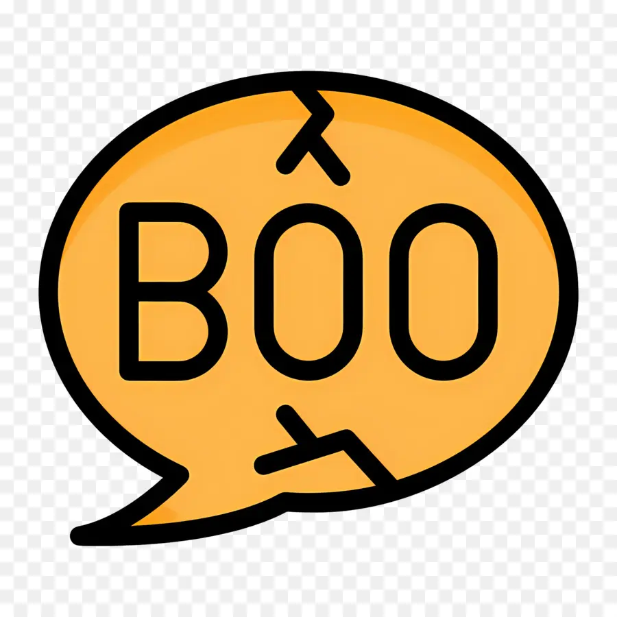 Halloween Boo，Boo Speech Bubble PNG