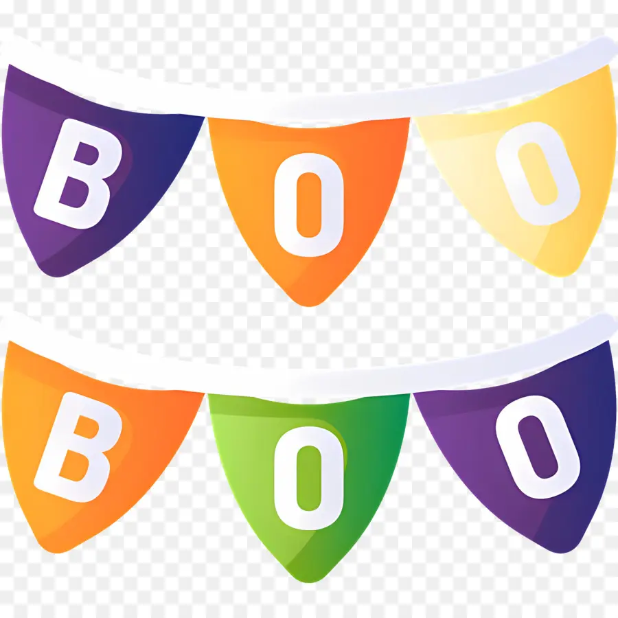 Halloween Boo，แบนเนอร์บู PNG