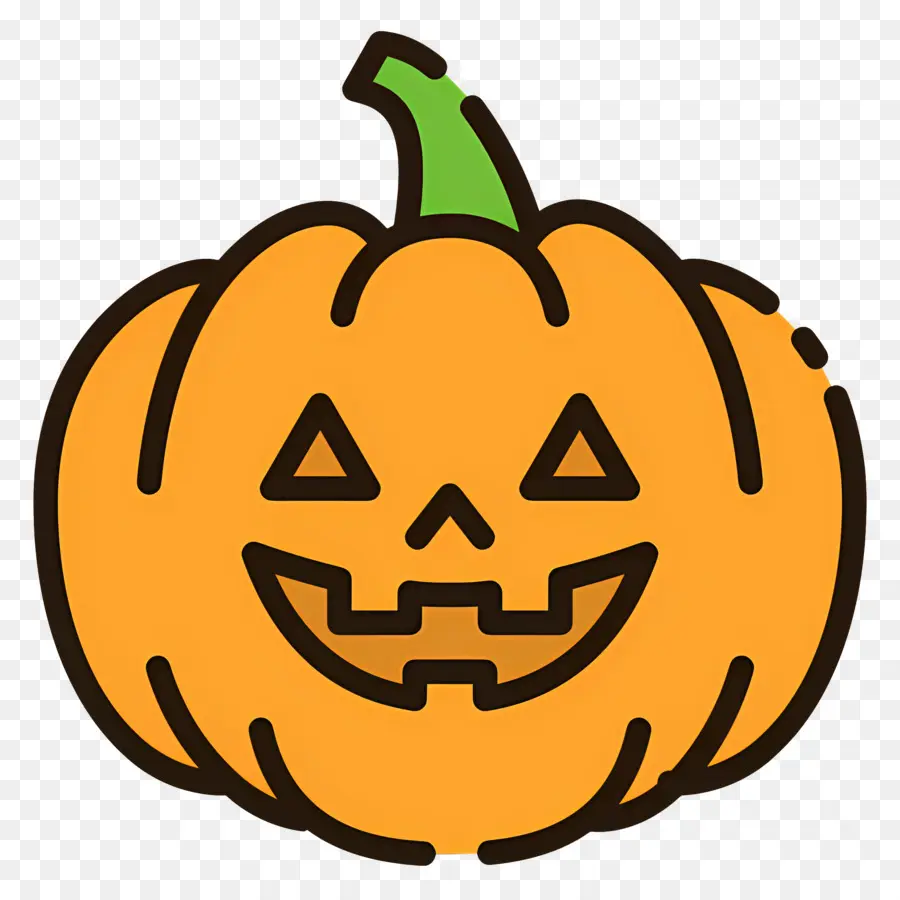 ฟักทองฮาโลวีน，Jack O' Lantern สีส้ม PNG