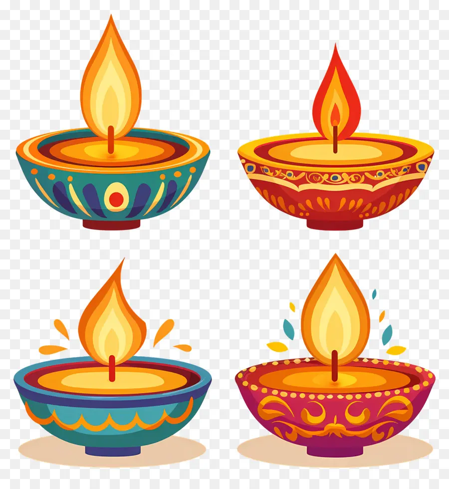 เทียน Diwali，โคมไฟ PNG