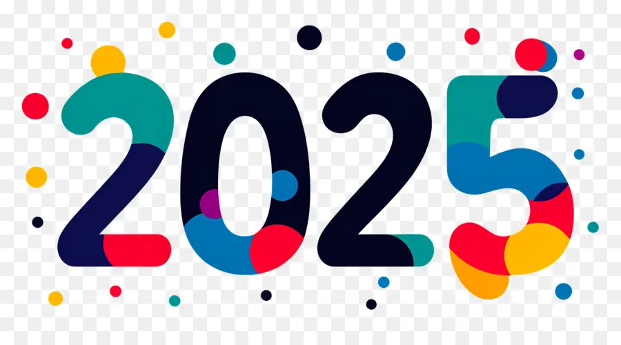 2025 โลโก้，สีสันปี 2025 PNG