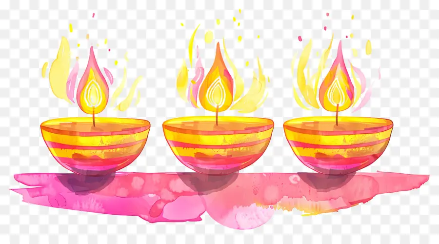 Diwali ให้，Diya PNG