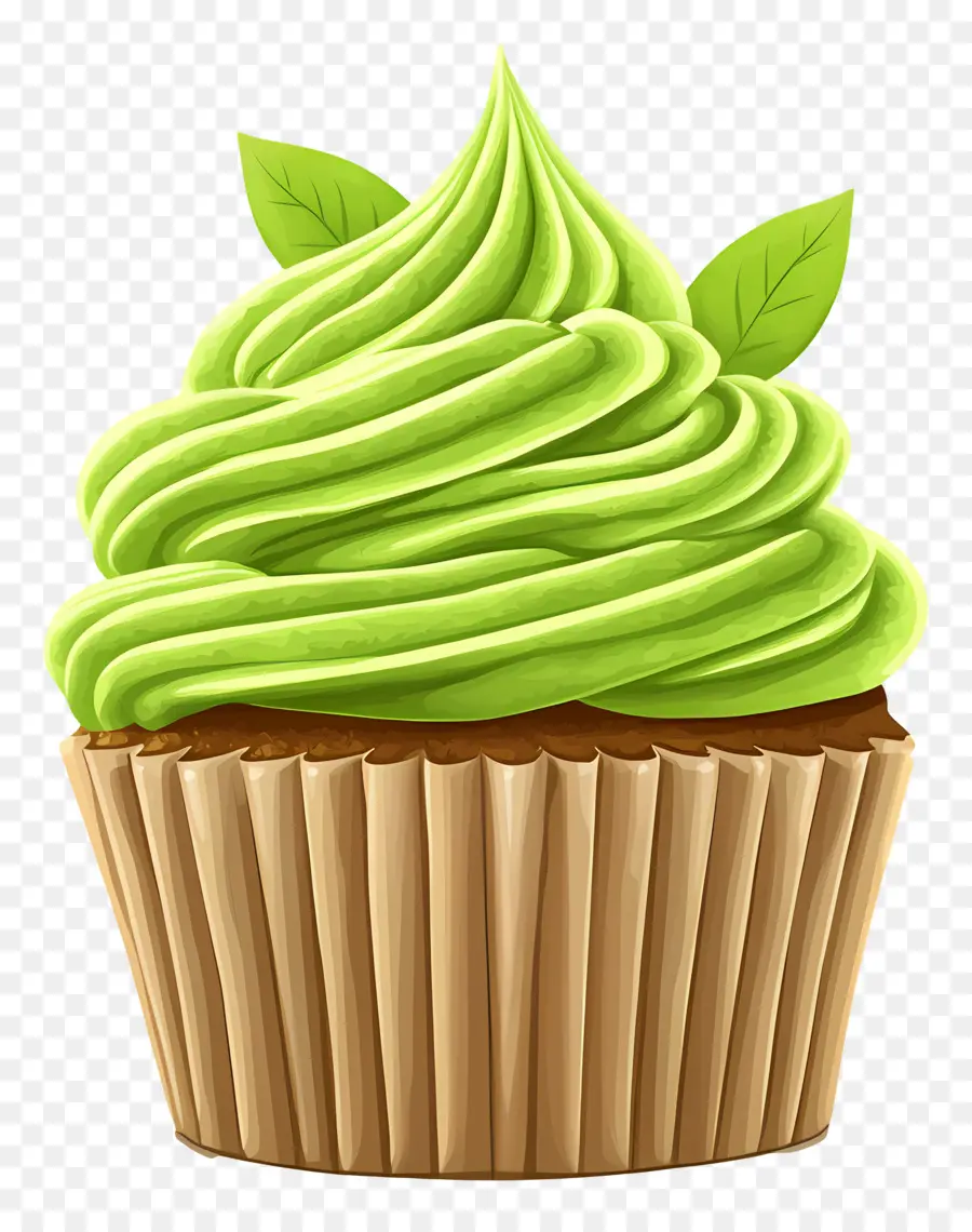 Matcha Cupcake，คัพเค้ก PNG