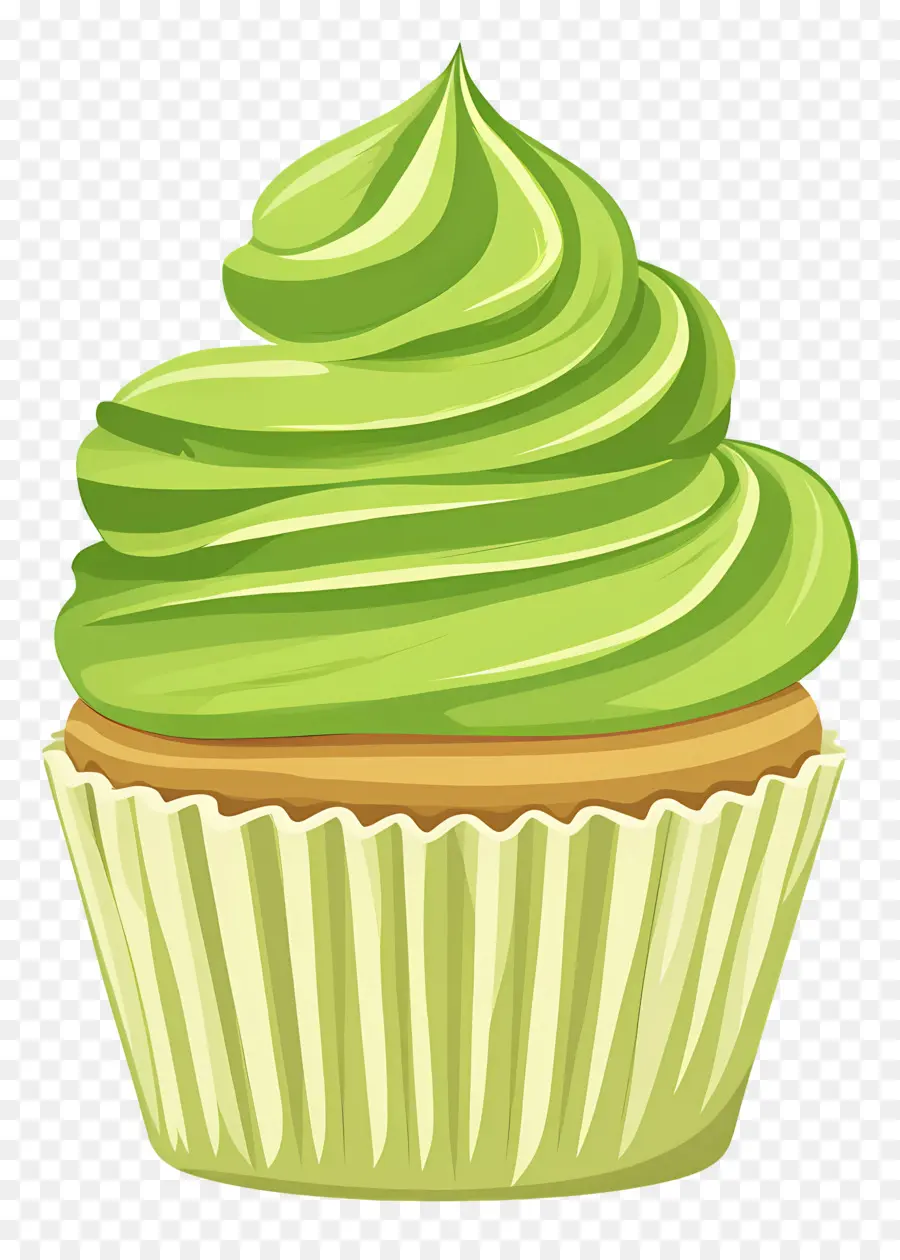 Matcha Cupcake，คัพเค้ก PNG