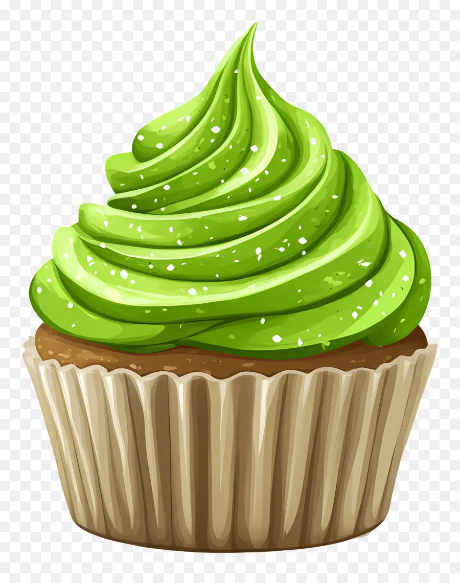 Matcha Cupcake，คัพเค้ก PNG