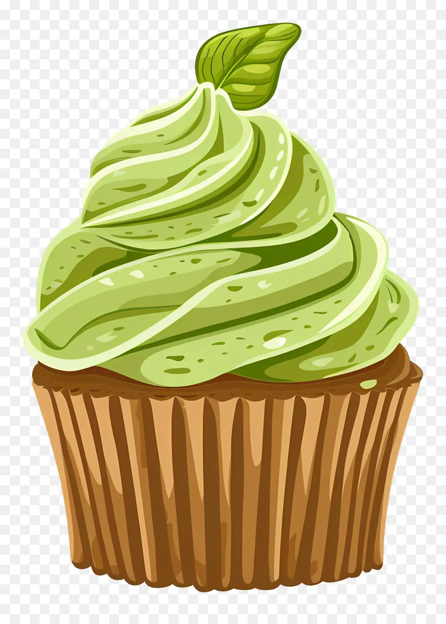 Matcha Cupcake，คัพเค้ก PNG