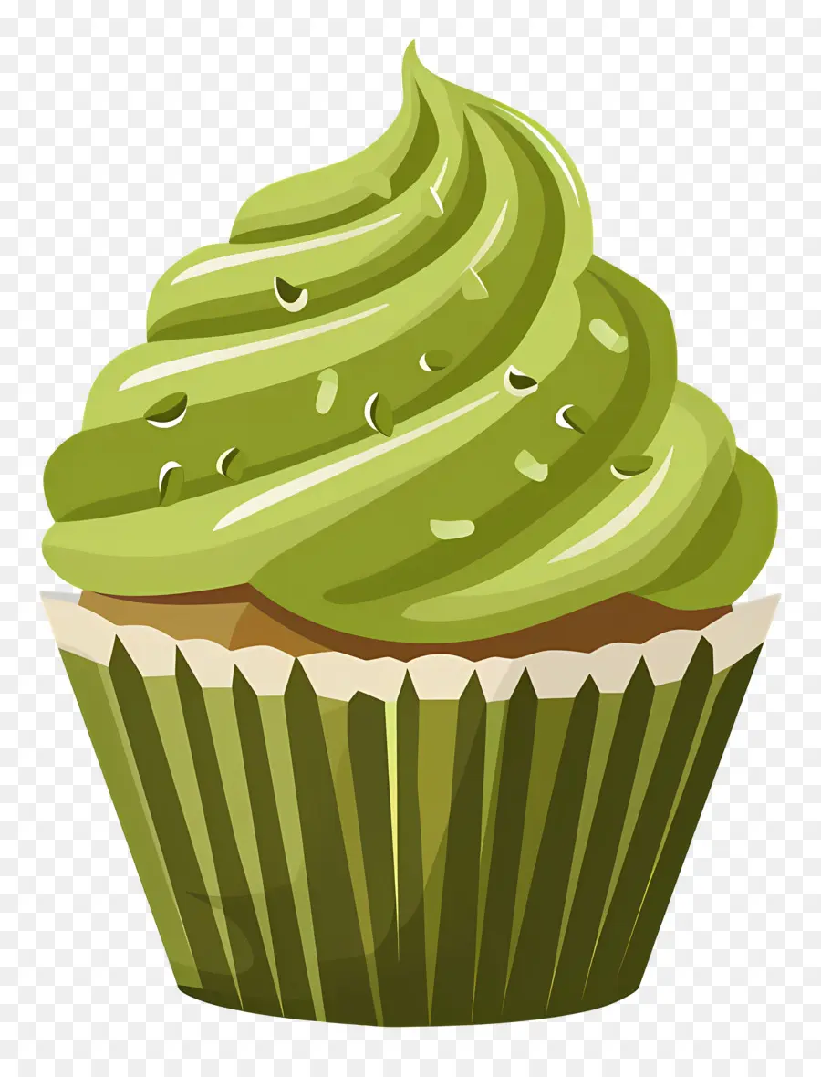 Matcha Cupcake，คัพเค้ก PNG