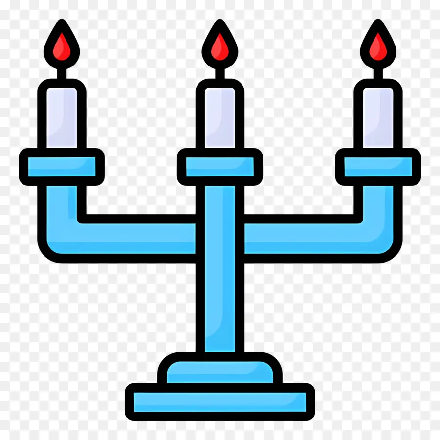 Hanukkah Menorah，Candelabra PNG