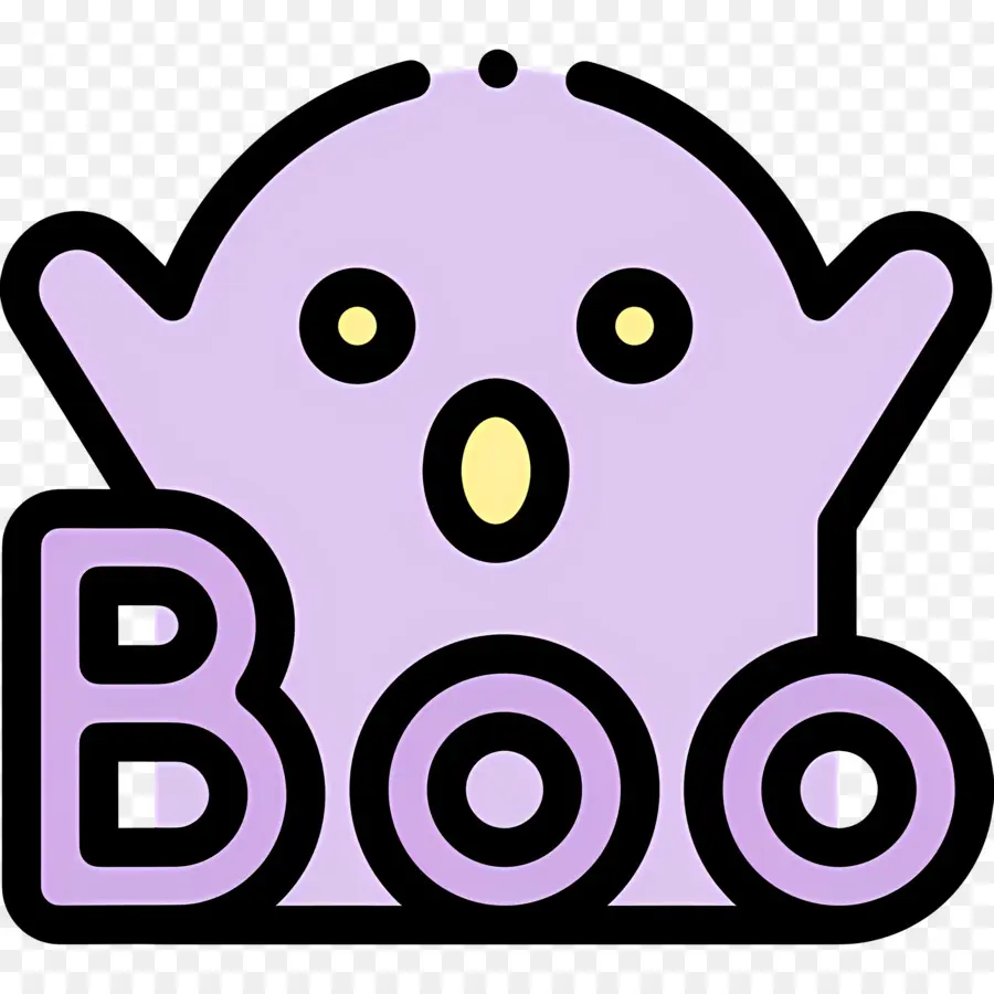 Halloween Boo，Boo Ghost Purple PNG