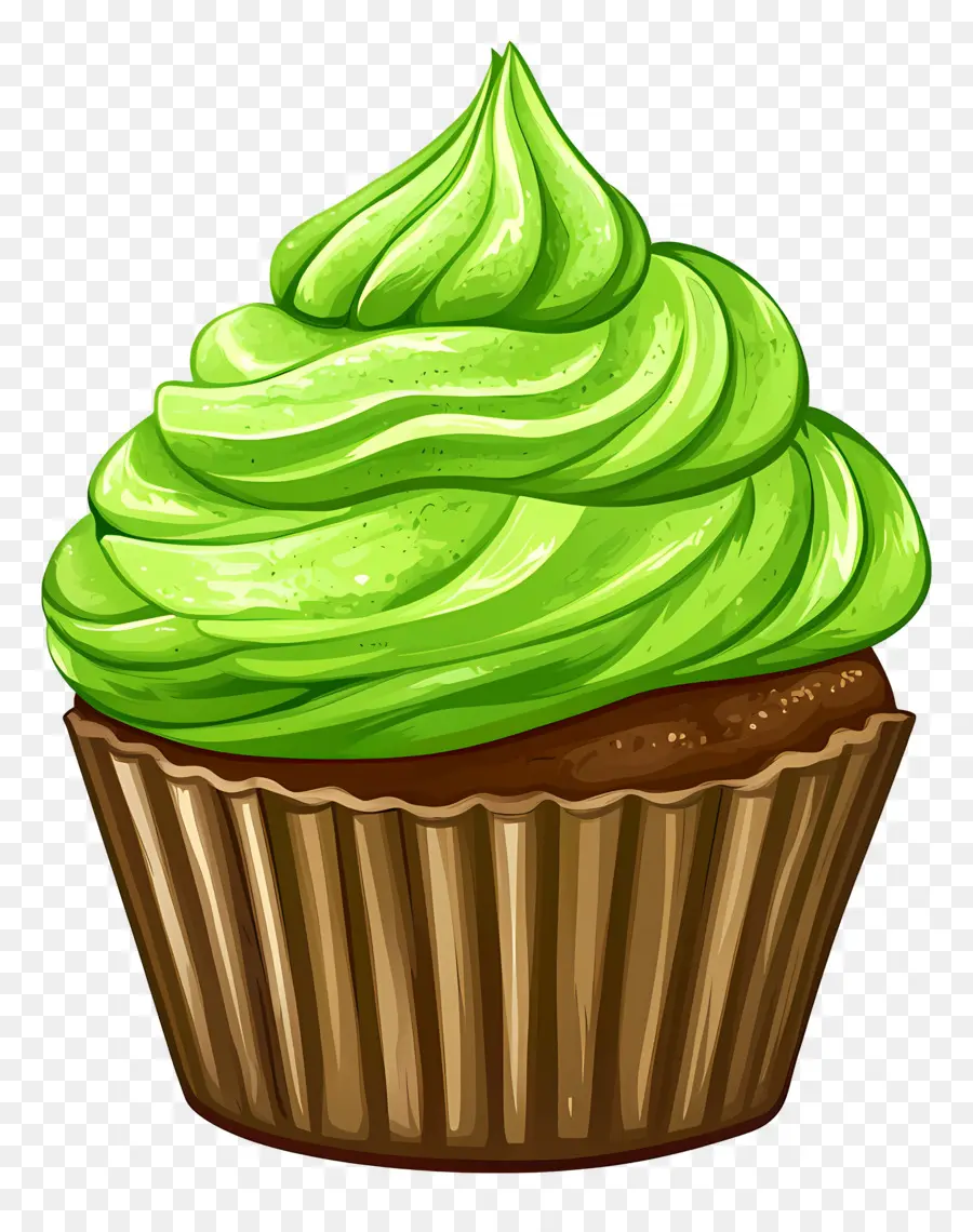 Matcha Cupcake，คัพเค้ก PNG