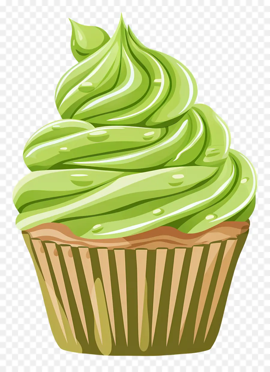 Matcha Cupcake，คัพเค้ก PNG