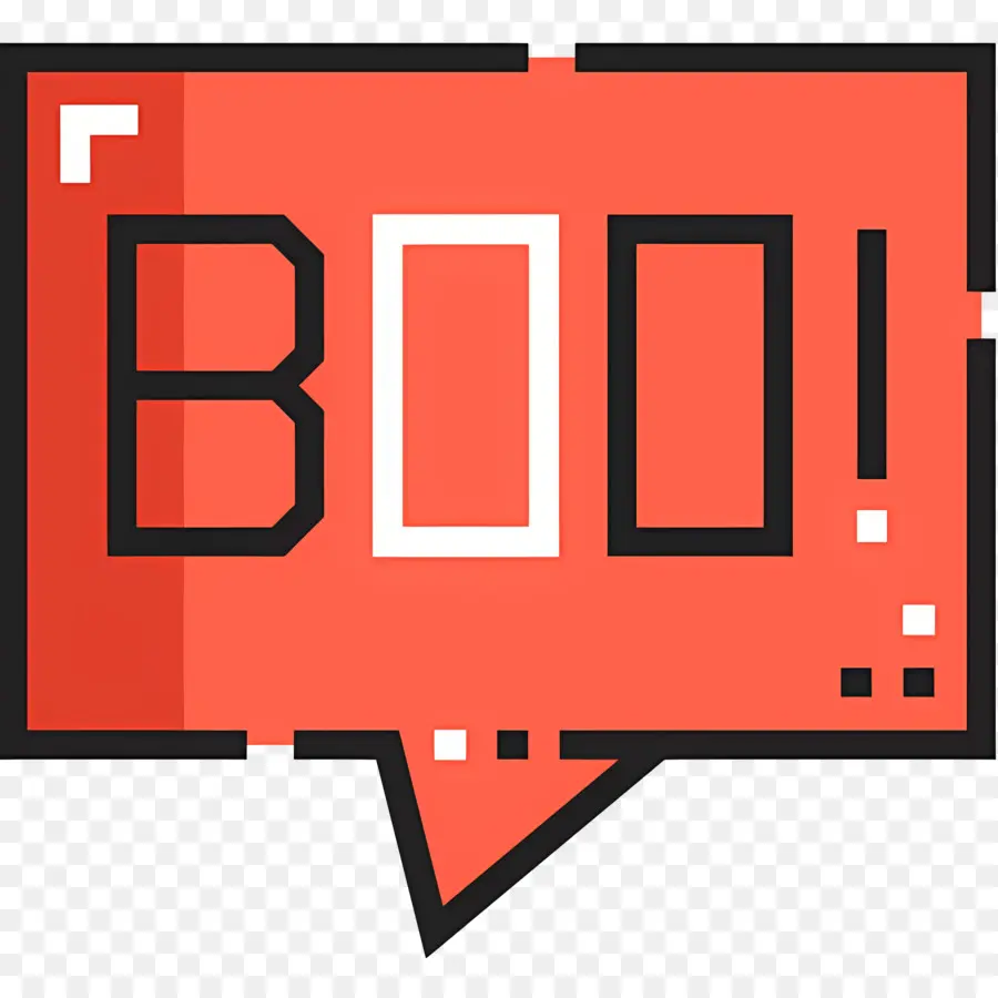 Halloween Boo，Boo Speech Bubble PNG