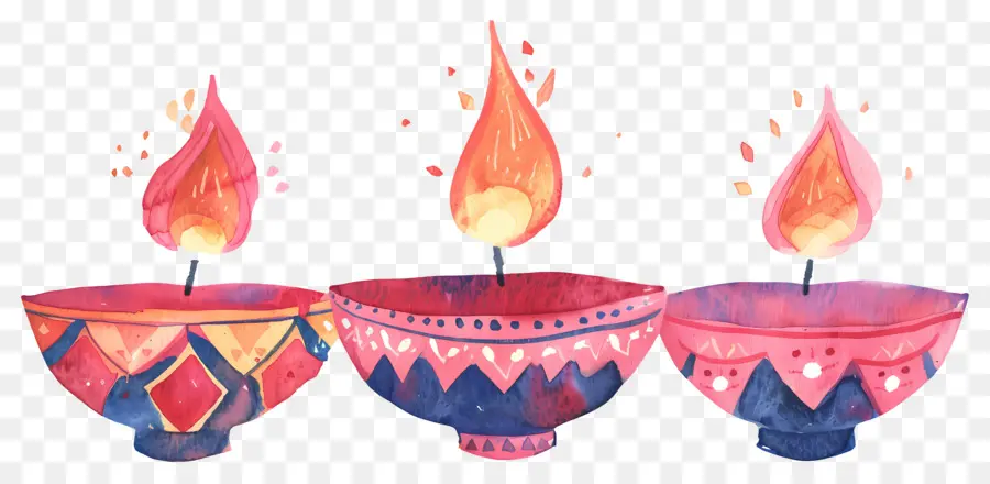 Diwali ให้，เทียนตกแต่ง PNG