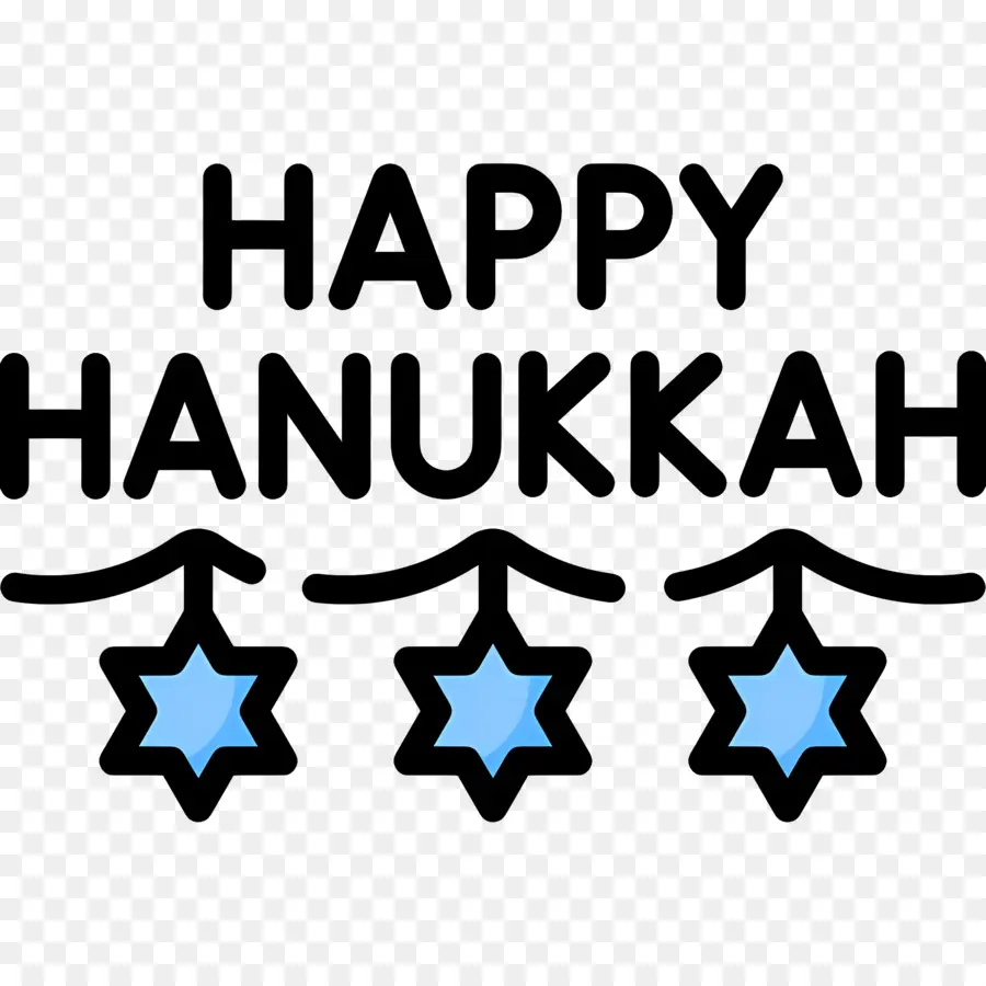 การ์แลนด์ Hanukkah，ข้อความ Hanukkah มีความสุข PNG