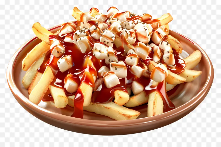 Poutine，ชีสเต้านม PNG