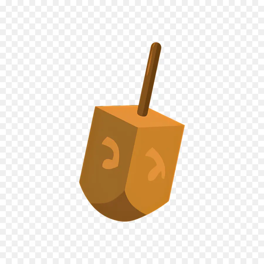 Hanukkah Dreidel，Dreidel สีน้ำตาล PNG