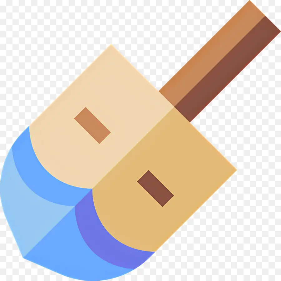 Hanukkah Dreidel，สีน้ำเงิน Dreidel PNG