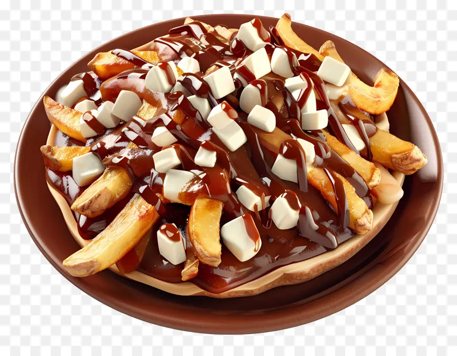 Poutine，ชีสเต้านม PNG