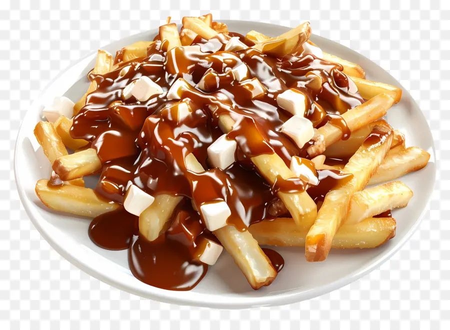 Poutine，ชีสเต้านม PNG