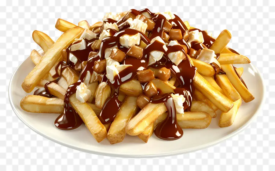 Poutine，ชีสเต้านม PNG